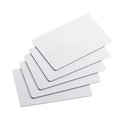 کارت PVC ساده سفید 500 میکرون