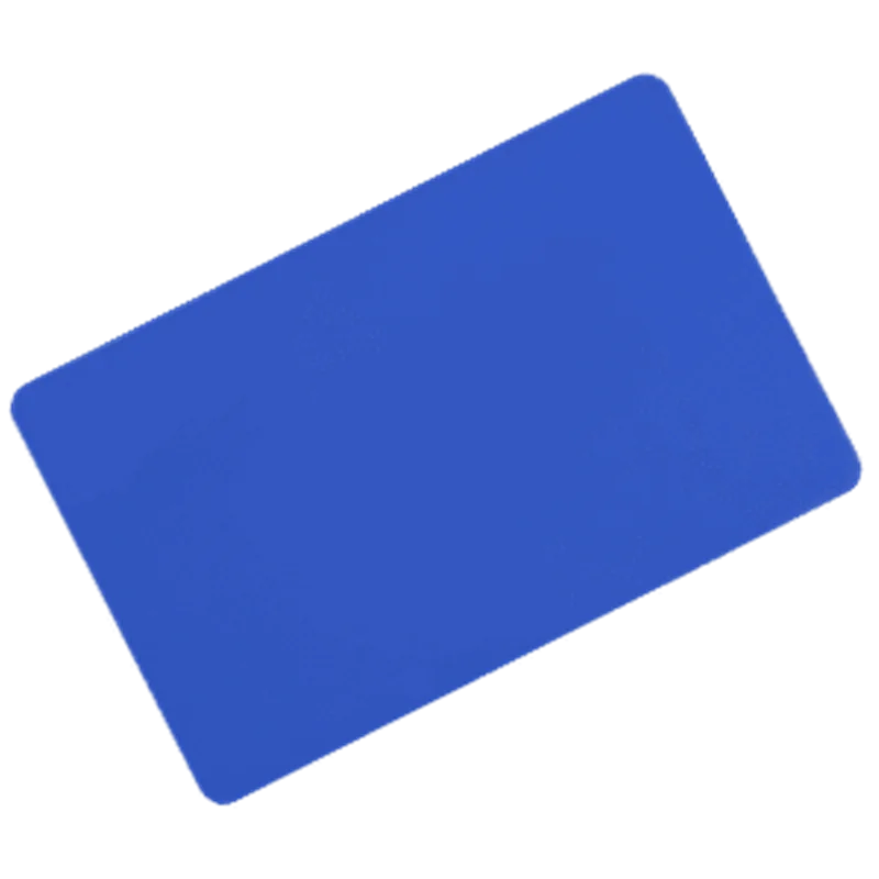کارت PVC ساده آبی